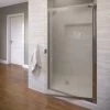 Basco Armon 66" High x 30-1/8" Wide Hinged Semi Frameless Shower Door with Obscured Glass