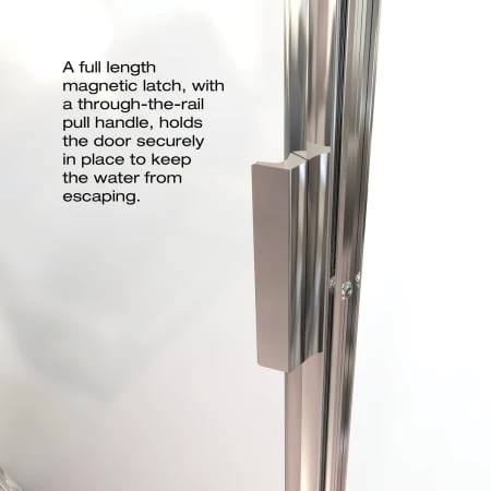 Basco Sopora 63-1/2" High x 29" Wide Hinged Framed Shower Door with Clear Glass - Image 6