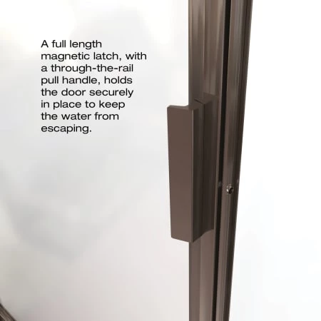 Basco Sopora 63-1/2" High x 34-7/8" Wide Hinged Framed Shower Door with Clear Glass - Image 4