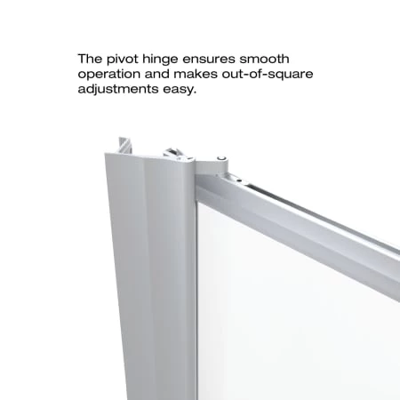 Basco Sopora 67" High x 29-1/2" Wide Hinged Framed Shower Door with Clear Glass - Image 6