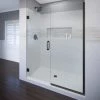 Basco Celesta 76" High x 58" Wide Pivot Frameless Shower Door with Clear Glass
