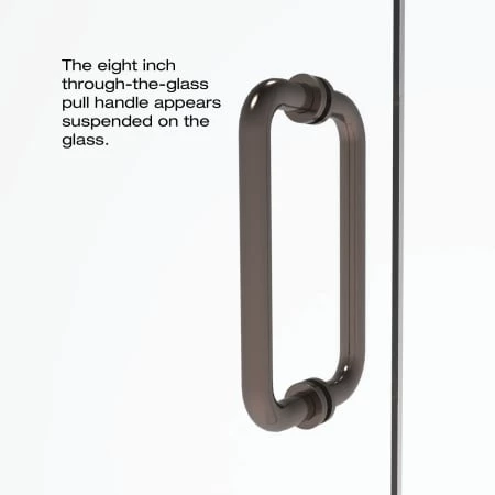 Basco Celesta 72" High x 59" Wide Pivot Frameless Shower Door with Clear Glass - Image 6