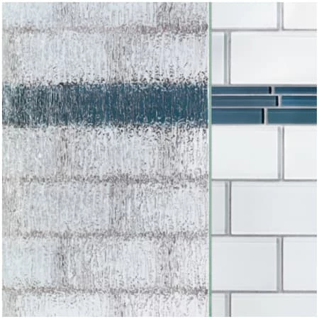 Basco Classic 65-1/2" High x 40" Wide Bypass Framed Shower Door with Rain Glass - Image 4