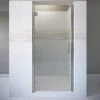 Basco Coppia 76" High x 25-9/16" Wide Hinged Frameless Shower Door with AutoGlideXP Clear Glass