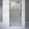 Basco Coppia 76" High x 35-9/16" Wide Hinged Frameless Shower Door with Clear Glass