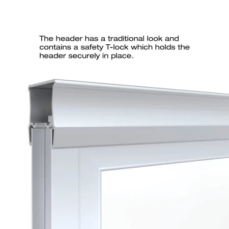 Basco Deluxe 71-1/2" High x 47" Wide Bypass Framed Shower Door with Frosted Glass - Image 4