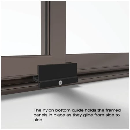 Basco Deluxe 71-1/2" High x 59" Wide Bypass Framed Shower Door with Frosted Glass - Image 3