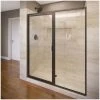 Basco Deluxe 72-1/8" High x 58" Wide Pivot Framed Shower Door with Clear Glass