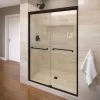 Basco Infinity 70" High x 47" Wide Bypass Semi Frameless Shower Door with Clear Glass