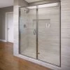 Basco Infinity 72-1/8" High x 58" Wide Hinged Framed Shower Door with AquaGlideXP Clear Glass
