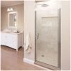 Basco Infinity 65-9/16" High x 28" Wide Hinged Framed Shower Door with Clear Glass