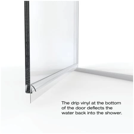 Basco Infinity 65-9/16" High x 33" Wide Hinged Framed Shower Door with AquaGlideXP Clear Glass - Image 5