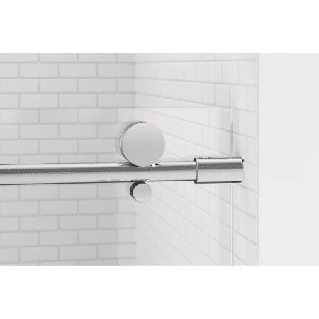 Basco Vinesse 76" High x 47" Wide Single Sliding Frameless Shower Door with AquaGlideXP Clear Glass - Image 5