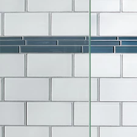 Basco Vinesse 76" High x 59" Wide Single Sliding Frameless Shower Door with AquaGlideXP Clear Glass - Image 3